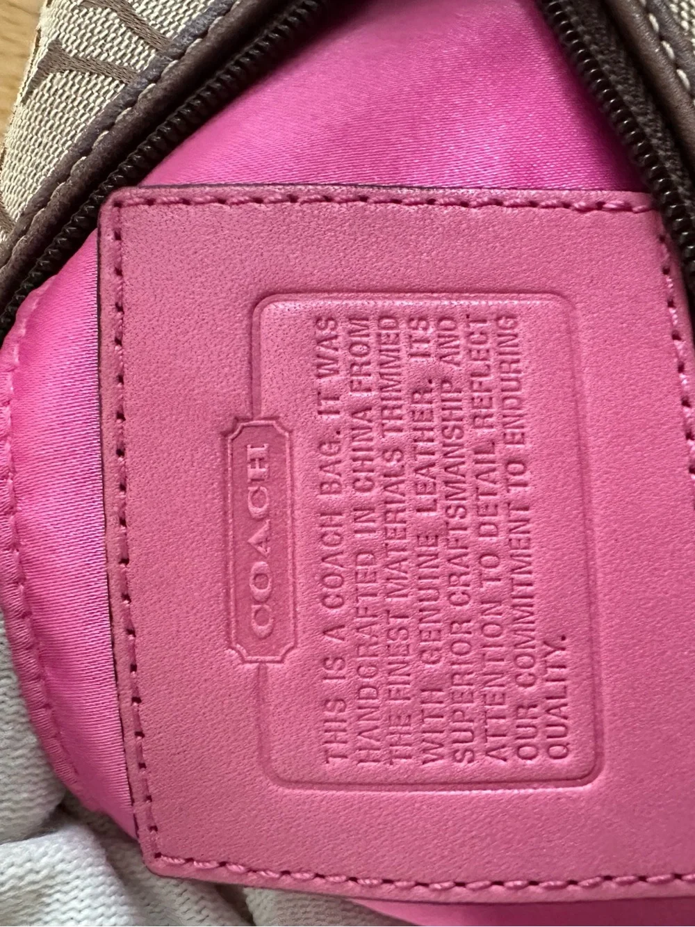 Coach authentic monogram